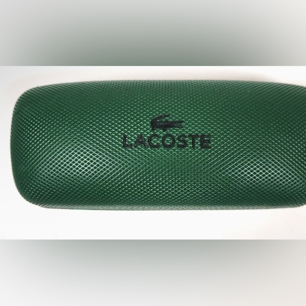 Lacoste Green Eyeglasses Sunglasses Clam Shell Hard Case and White Inside